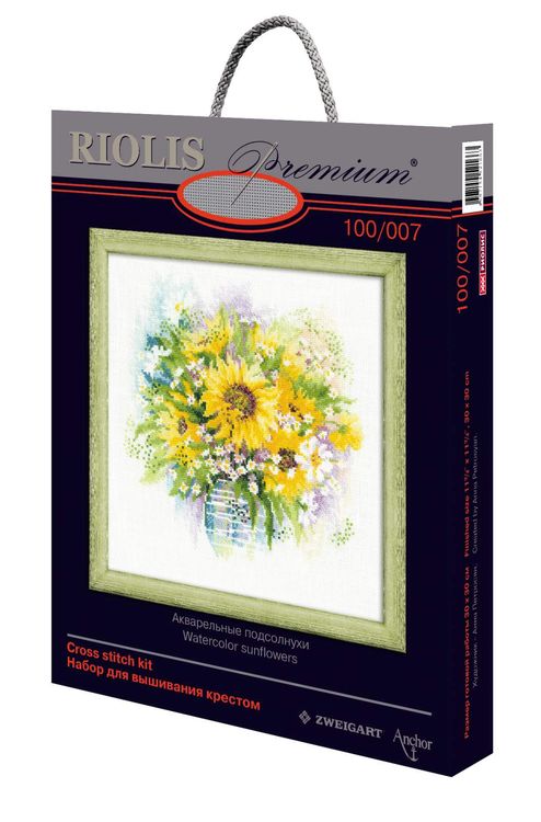 Набор для вышивания «Акварельные подсолнухи» — картинка 6