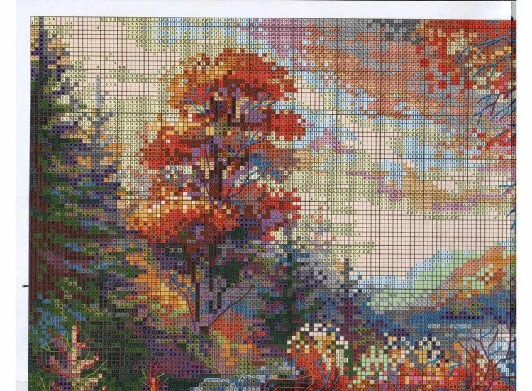 Набор для вышивания «Багряный лес» — картинка 2