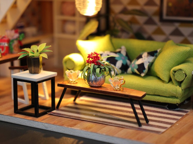 Набор для создания миниатюры (румбокс) «Скандинавский Лофт» — картинка 4