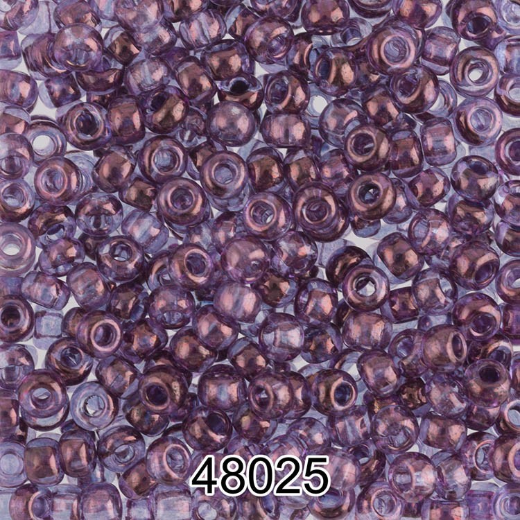 Бисер Чехия круглый 4 10/0, 2,3 мм, 500 г, цвет: 48025 фиолетовый