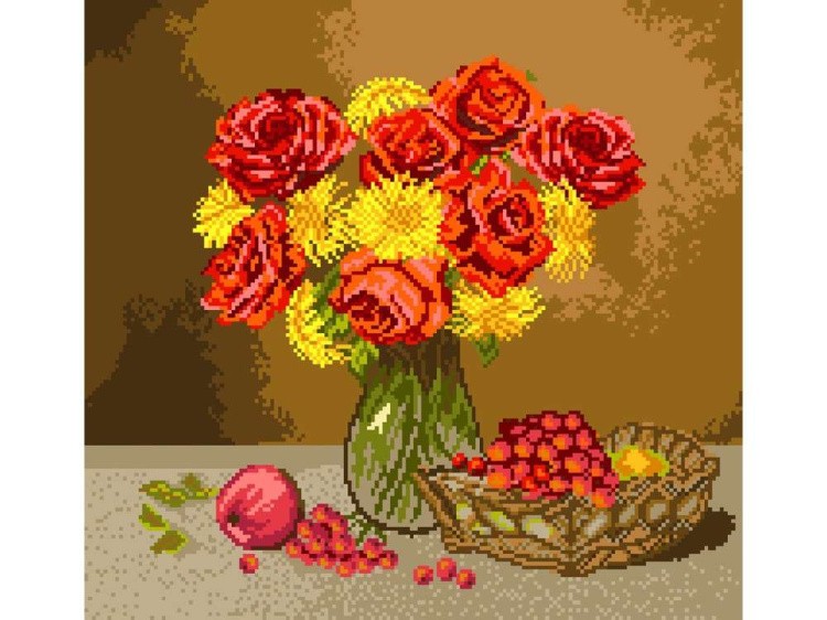 Набор для вышивания «Огненные розы» — картинка 2