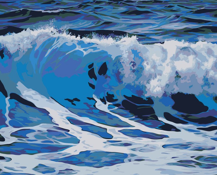 Картина по номерам «Море: Живописная волна»