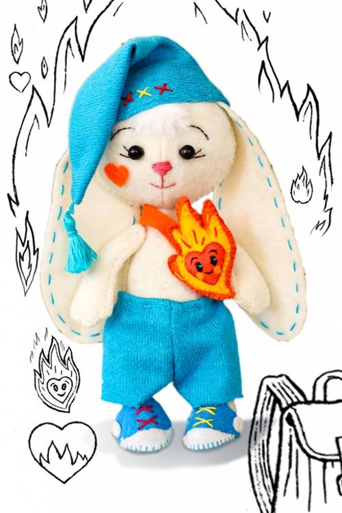 Набор для шитья «Зайчик Огонёк» — картинка 4