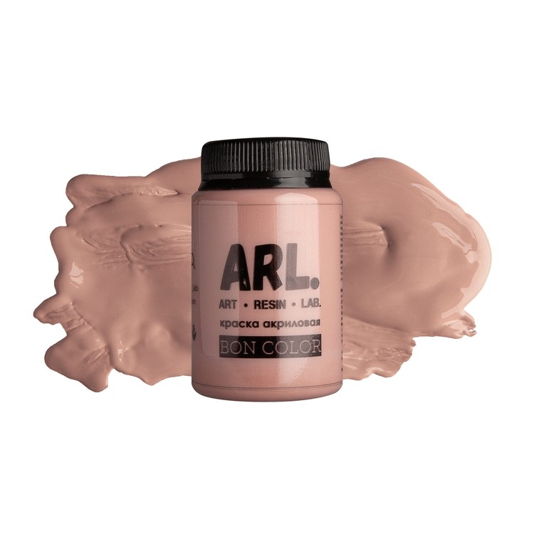 Краска акриловая ARL BON COLOR Пудровый 100 мл, Art Resin LAB