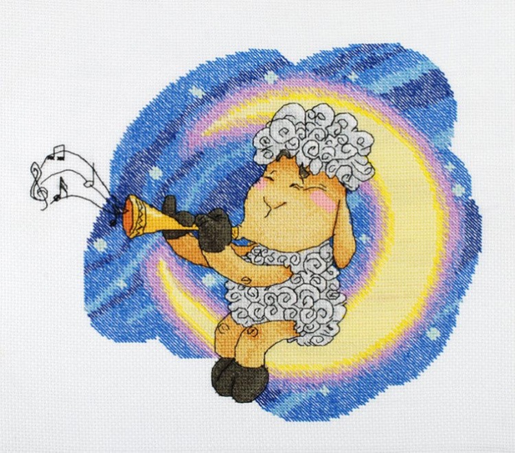 Набор для вышивания «Овечка на Луне» — картинка 7