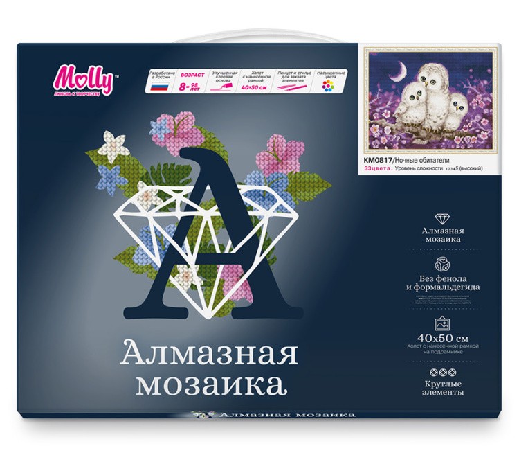 Алмазная вышивка «Ночные обитатели» — картинка 2