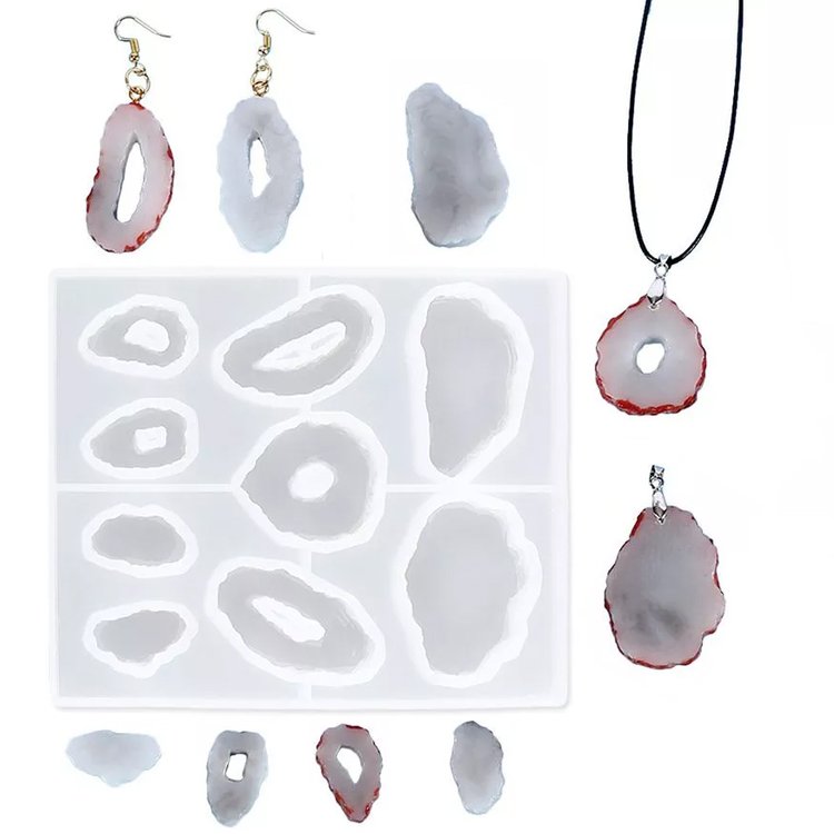 Силиконовый молд «Набор жеод», 14х12 см — картинка 2