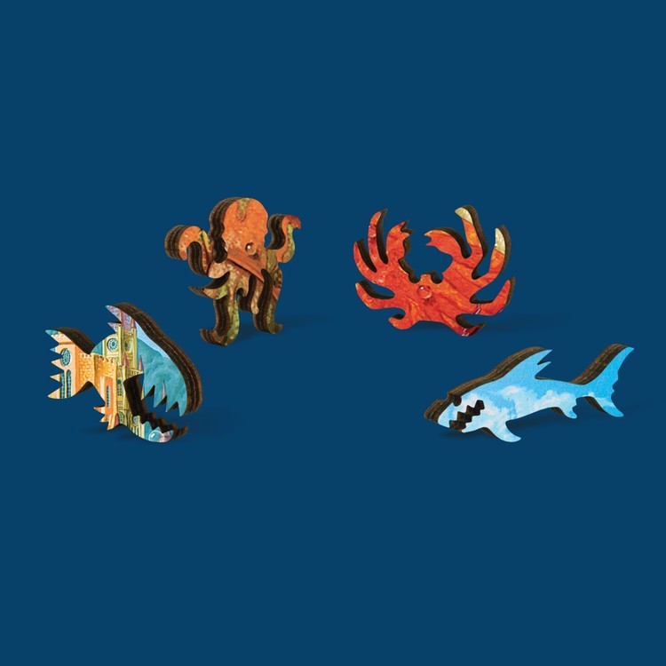 Деревянные пазлы DAVICI «Красная креветка» — картинка 4