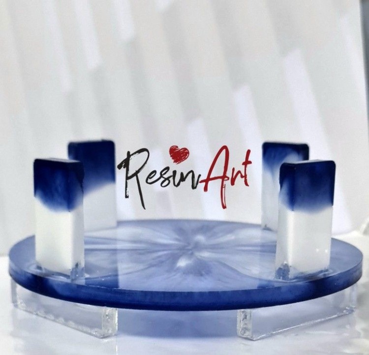 Подставка для подстаканников круг (8 мм) - Силиконовый молд — картинка 2