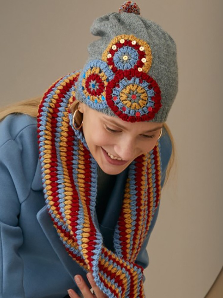 Пряжа NAKO Super inci Narin (Нако Супер инси нарин), (1175), красный, 5 шт. по 100 г — картинка 5