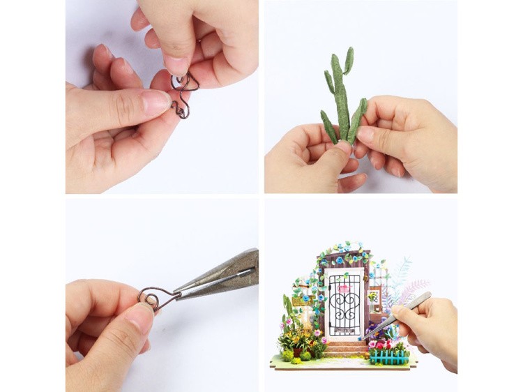 Набор для создания миниатюры (румбокс) «Садовая калитка» — картинка 4