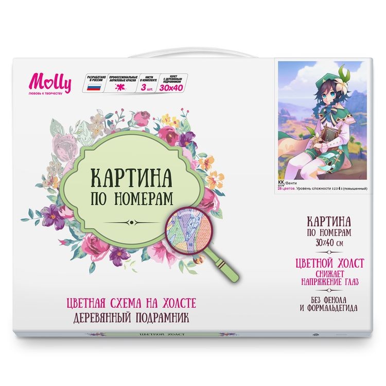 Картина по номерам «Геншин. Венти» — картинка 3