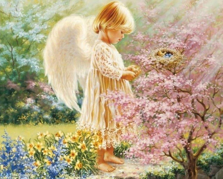Алмазная вышивка «Маленький ангел»