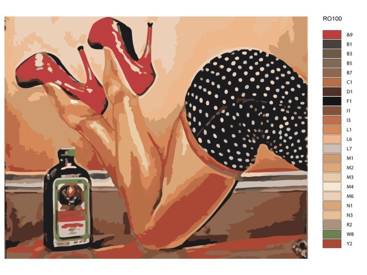 Картина по номерам «Каблучки» — картинка 2