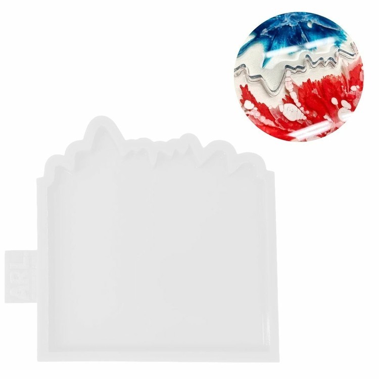 Глянцевый силиконовый молд Подстаканник Север (white), Art Resin LAB — картинка 2