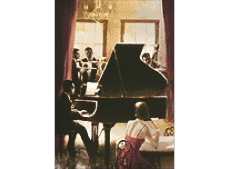 Алмазная вышивка «Вечерний джаз» — картинка 2