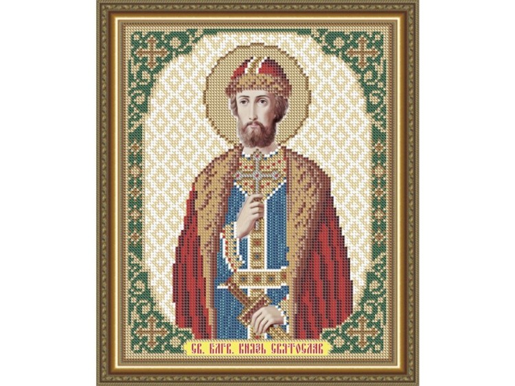 Рисунок на ткани «Святой Благоверный Князь Святослав»