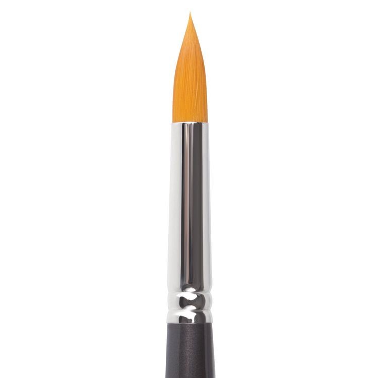 Кисть художественная профессиональная Art Classic, синтетика жесткая, круглая, № 9, короткая ручка, Brauberg — картинка 3