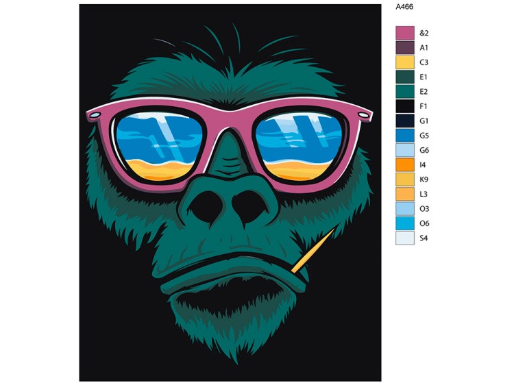 Картина по номерам «На стиле» — картинка 2