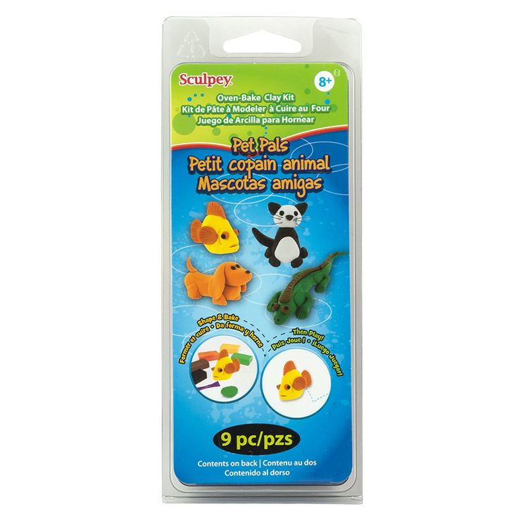 Полимерная глина Sculpey Pet Pals Kit 6 цветов, 113 г