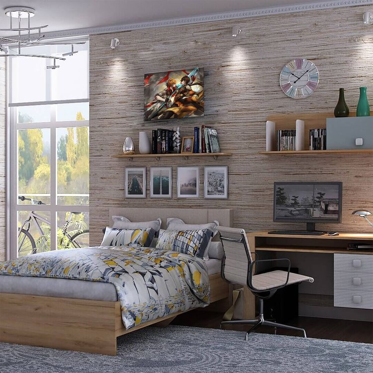 Картина по номерам «Геншин. Тарталья и Чжун Ли» — картинка 4