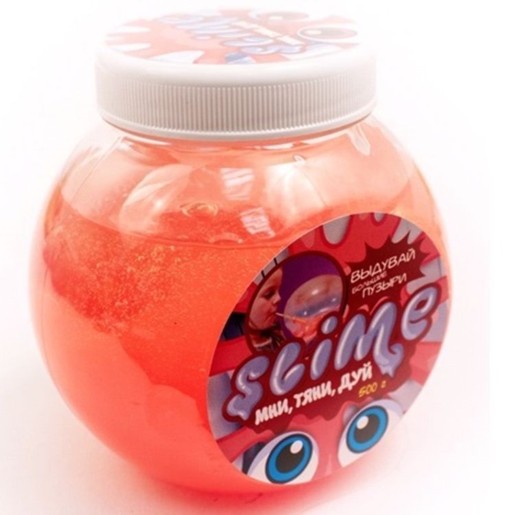Лизун Slime «Mega Mix», прозрачный красный