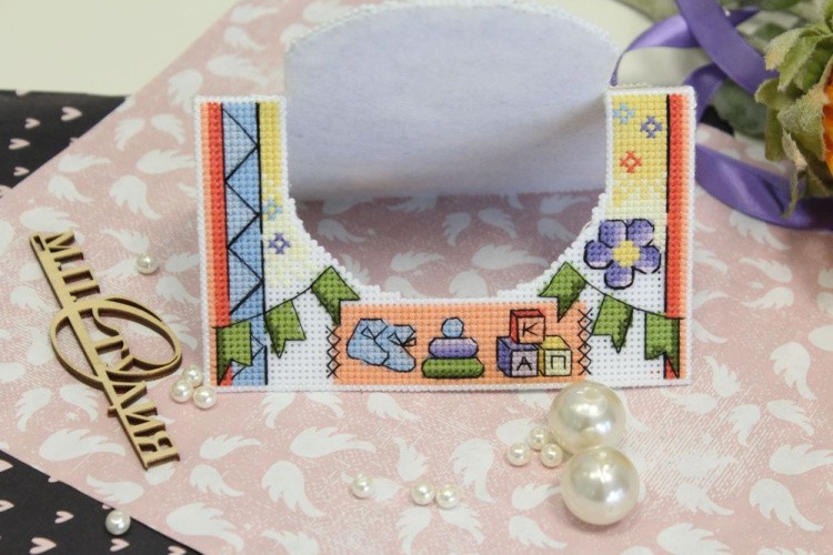 Набор для вышивания «Открытка. Рождение малыша» — картинка 5