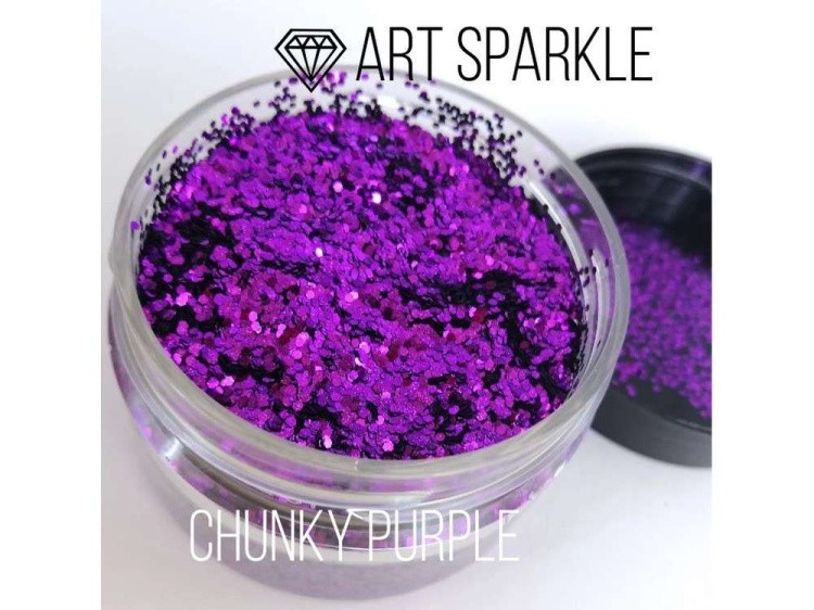 Глиттер крупный Chunky Purple, 50 г, Craftsmen.store — картинка 2
