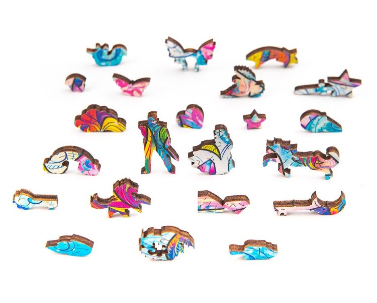 Деревянный пазл Unidragon «Вдохновляющий Единорог», размер King Size (А3) — картинка 7