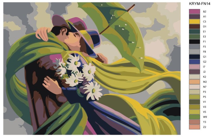 Картина по номерам «Вместе» — картинка 2