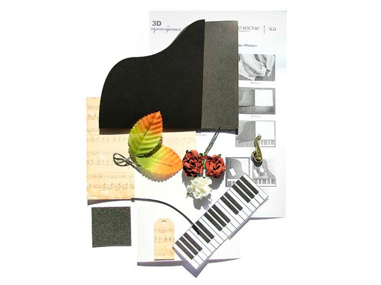 Набор для создания открытки «Рояль» — картинка 3