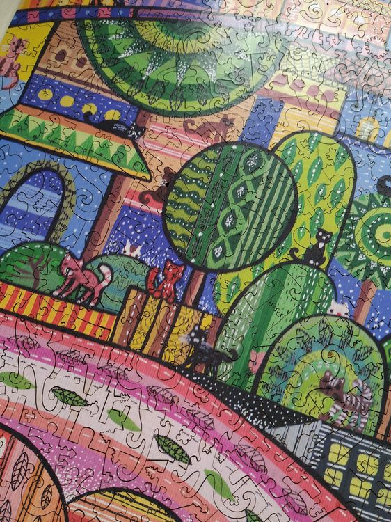 Деревянные пазлы DAVICI «Город котиков» — картинка 4