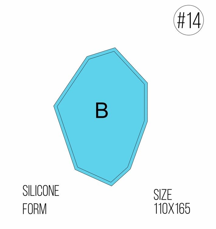 Силиконовая форма «Кристалл - В», модель №14 — картинка 2