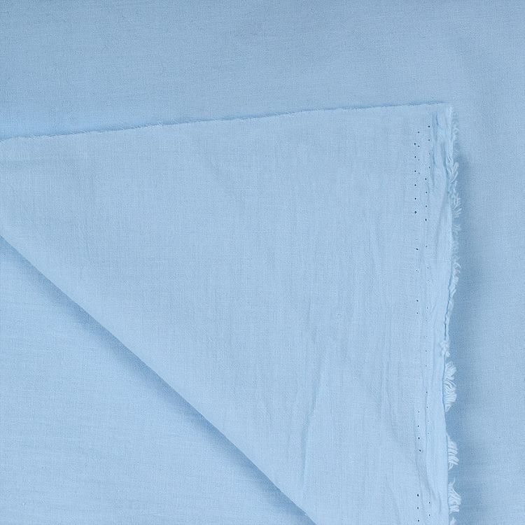 Ткань Хлопок крэш, 1 м х 150 см, 90 г/м², цвет: светло-голубой, TBY — картинка 5