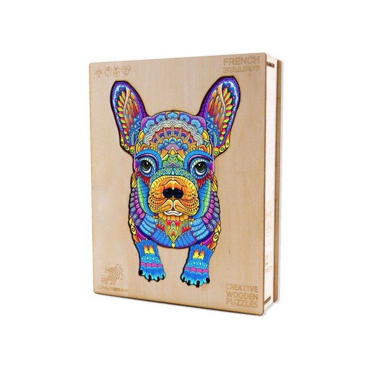 Деревянные пазлы «Смелый Бульдог M», Woodbests — картинка 6