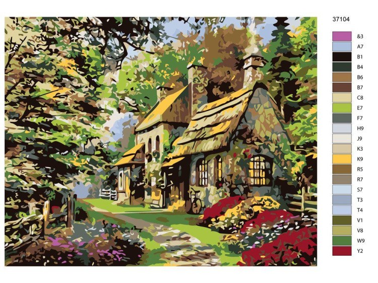 Картина по номерам «Загородная усадьба» — картинка 2