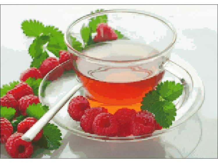 Алмазная вышивка «Чай с малиной» — картинка 2