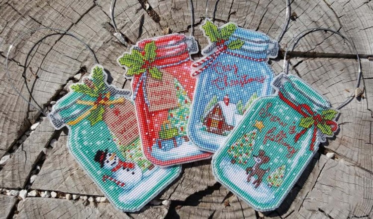 Набор для вышивания «Рождественская банка» — картинка 2