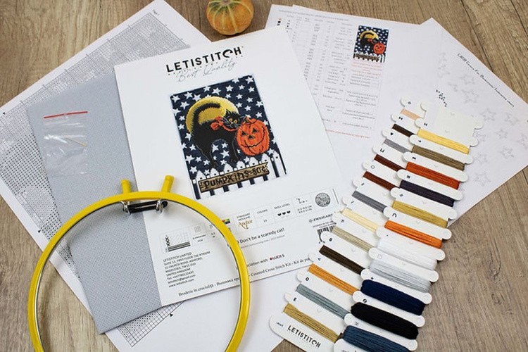 Набор для вышивания «Don't be a scaredy cat!» — картинка 2