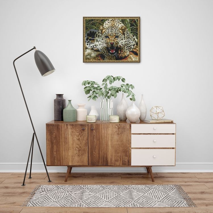 Алмазная вышивка «Хищный взгляд» — картинка 5