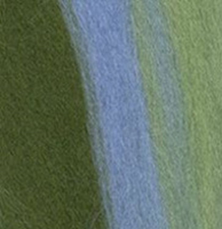 Шерсть для валяния Gamma MY-050, полутонкая (зелёный/св.голубой/з.яблоко), 50 г