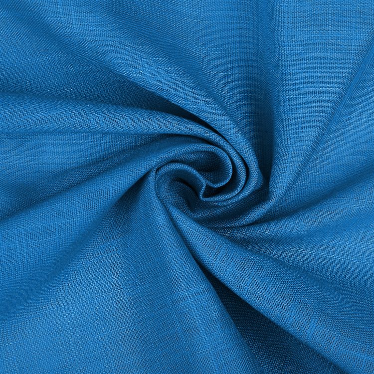 Ткань льняная, 1 м x 140 см, 190 г/м², цвет: океан, TBY