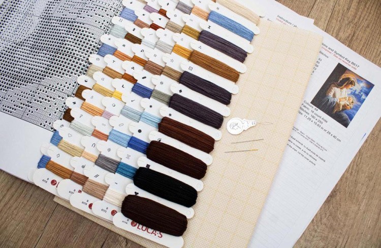 Набор для вышивания «Дева Мария с Младенцем» — картинка 6