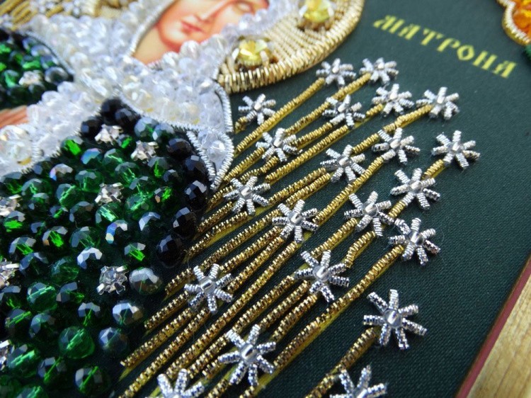 Набор вышивки хрустальными камнями «Святая Матрона Московская» — картинка 11