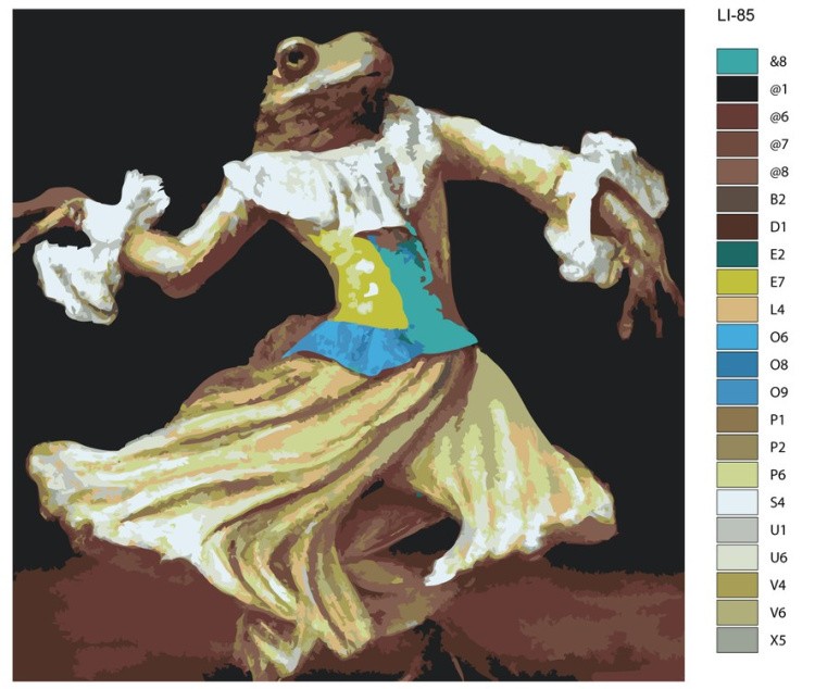 Картина по номерам «Танец лягушки» — картинка 2