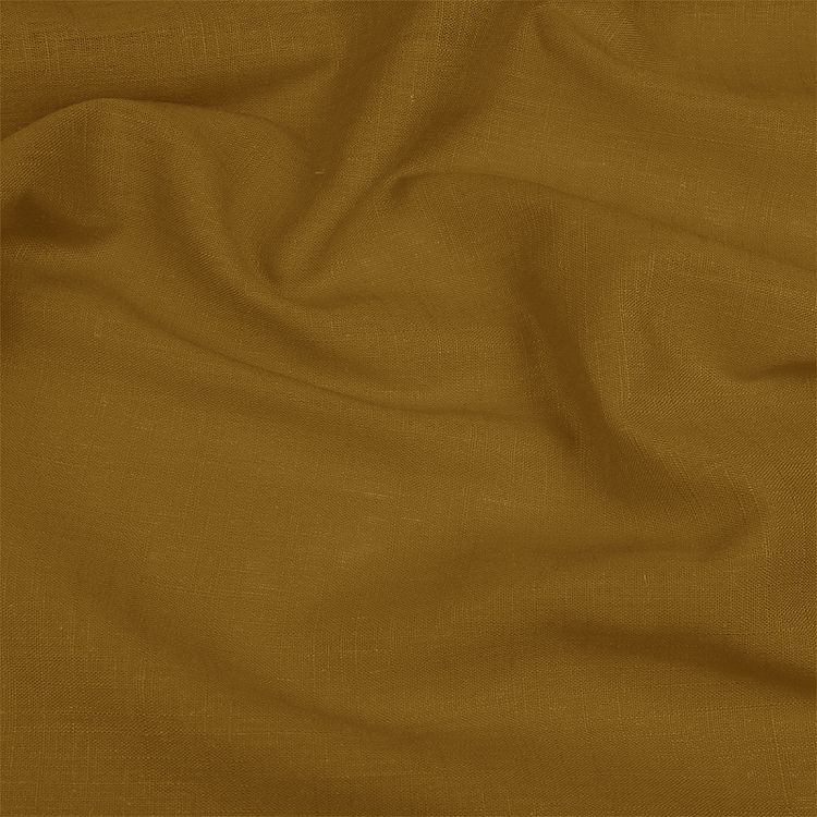 Ткань льняная, 1 м x 140 см, 190 г/м², цвет: горчица, TBY — картинка 3