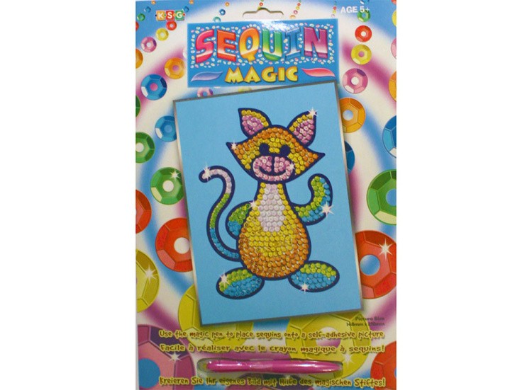 Мозаика из пайеток «Кошечка» — картинка 2