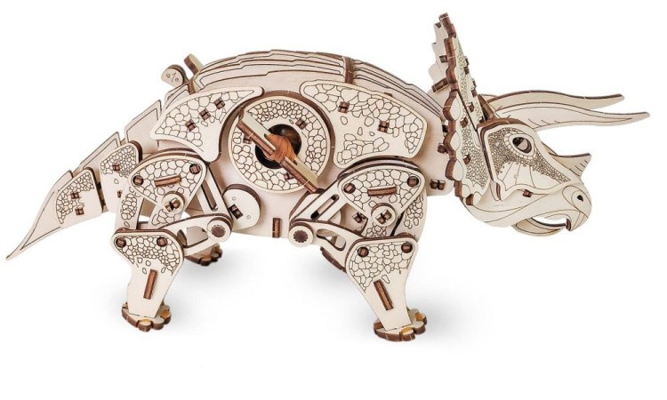 Конструктор из дерева «Динозавр Трицератопс», Eco Wood Art — картинка 2