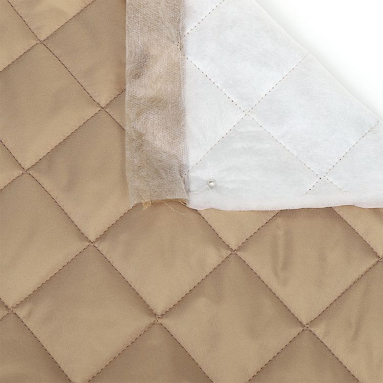 Ткань стежка, ромб 5,5 см, 5 м x 150 см, 230 г/м², цвет: темно-бежевый, TBY — картинка 2