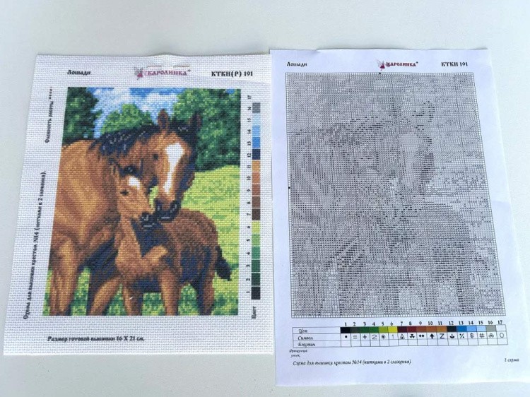 Набор для вышивания «Лошади» — картинка 4